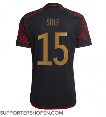 Tyskland Niklas Sule #15 Borta Matchtröja VM 2022 Kortärmad